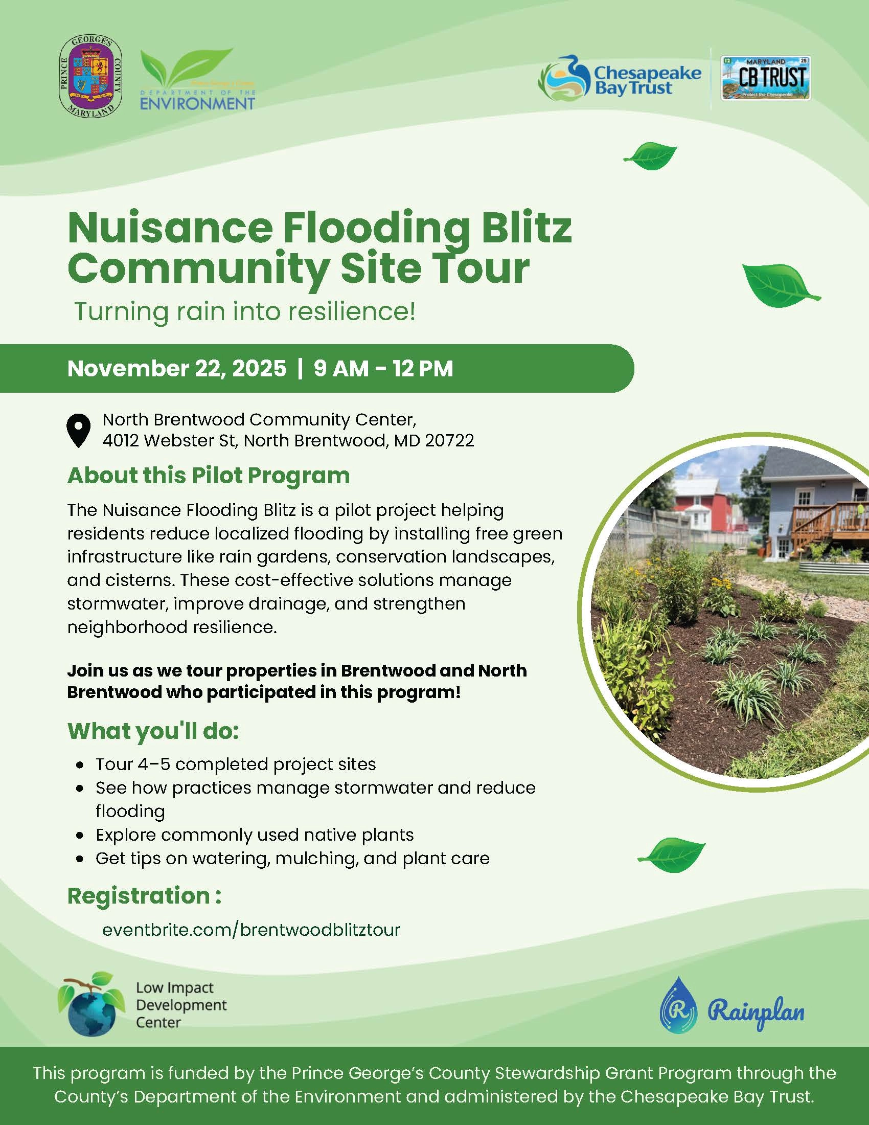 NFB Community Site Walk Flyer